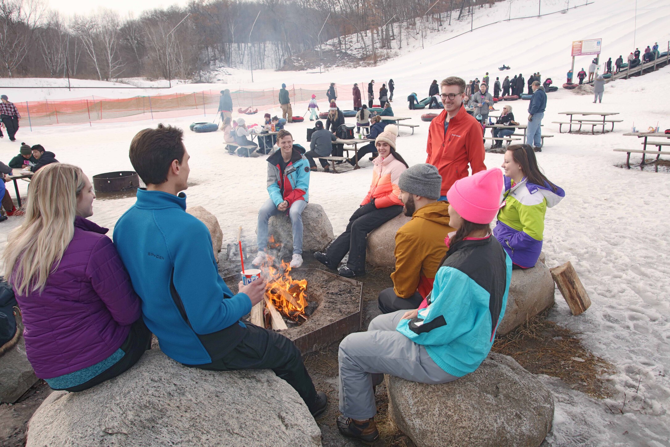 Firepit Blazing All Day